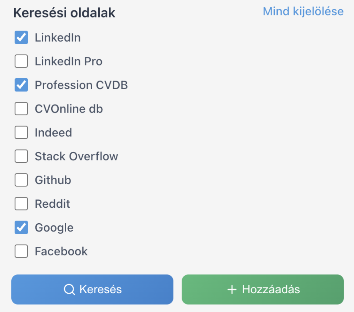 Több platformos keresés